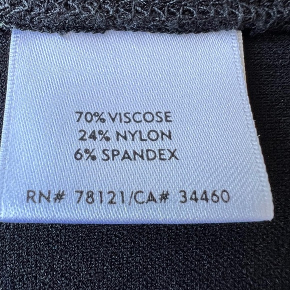 Eileen Fisher A-line stretchy exposed seams pull-on skirt - Picture 8 of 9